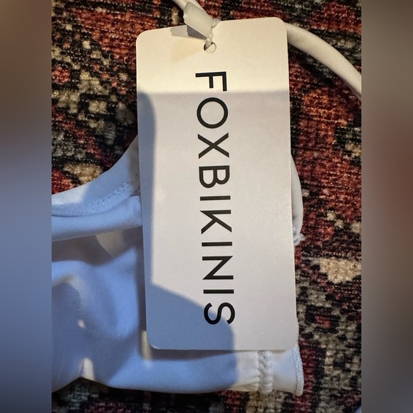 White Ruffled Bikini Top - Picture 8 of 9